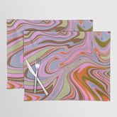 70s Psychedelic Swirl Placemat
