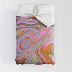 70s Psychedelic Swirl Comforter