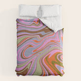 70s Psychedelic Swirl Comforter