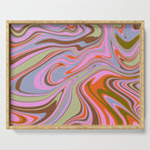 70s Psychedelic Swirl Serving Tray