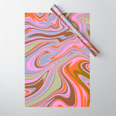 70s Psychedelic Swirl Wrapping Paper