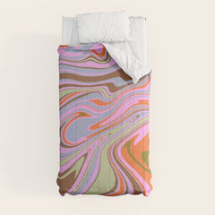70s Psychedelic Swirl Comforter