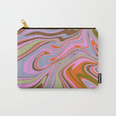 70s Psychedelic Swirl Carry All Pouch