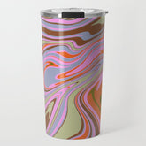 70s Psychedelic Swirl Travel Mug