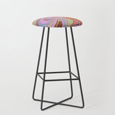 70s Psychedelic Swirl Stool