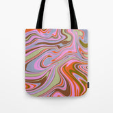 70s Psychedelic Swirl Tote Bag