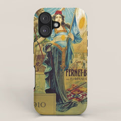 1910 Fernet Branca Liqueur Aperitif Advertisement Poster Print iPhone Case