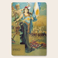 1910 Fernet Branca Liqueur Aperitif Advertisement Poster Print Cutting Board