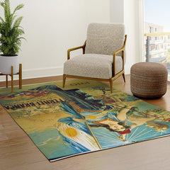 1910 Fernet Branca Liqueur Aperitif Advertisement Poster Print Rug