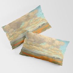 1911 Granville Redmond - A Field of California Poppies Pillow Sham