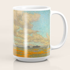 1911 Granville Redmond - A Field of California Poppies Coffee Mug