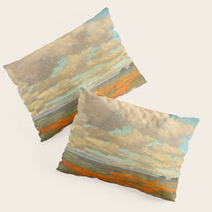 1911 Granville Redmond - A Field of California Poppies Pillow Sham