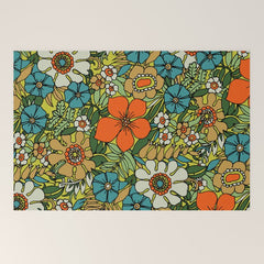 70s Plate Welcome Mat