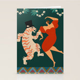 A Date With The Wild Cat Stationery Card