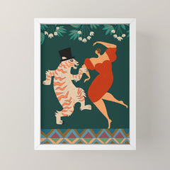 A Date With The Wild Cat Mini Art Print