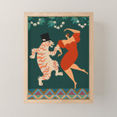 A Date With The Wild Cat Mini Art Print