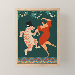 A Date With The Wild Cat Mini Art Print