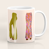 1970s Bellbottom Bliss Retro Fashion Coffee Mug