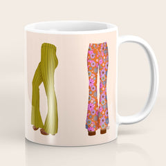1970s Bellbottom Bliss Retro Fashion Coffee Mug