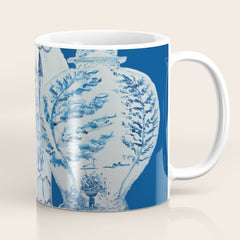 4 Four 4 Blue and White Ginger Jars Coffee Mug