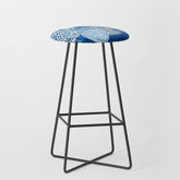 4 Four 4 Blue and White Ginger Jars Stool