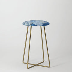 4 Four 4 Blue and White Ginger Jars Stool