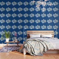 4 Four 4 Blue and White Ginger Jars Wallpaper