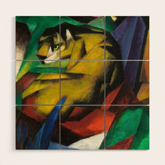 "The Tiger" by Franz Marc, 1912 Wood Wall Art