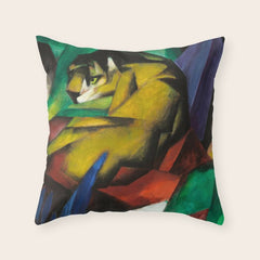 "The Tiger" by Franz Marc, 1912 Throw Pillow