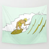 70s outer banks surf // retro surf by surfy birdy Wall Tapestry