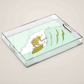 70s outer banks surf // retro surf by surfy birdy Acrylic Tray