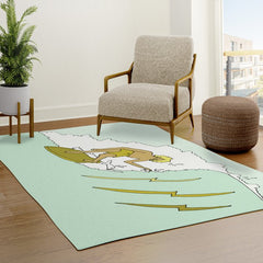 70s outer banks surf // retro surf by surfy birdy Rug