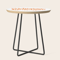 "Whiskey Is My Love Language" Cute Orange Typography Design For Whiskey Lovers! Side Table