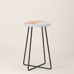 "Whiskey Is My Love Language" Cute Orange Typography Design For Whiskey Lovers! Stool