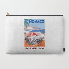 1936 Monaco Grand Prix Race Poster Carry All Pouch