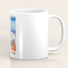 1936 Monaco Grand Prix Race Poster Coffee Mug