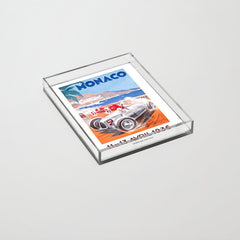 1936 Monaco Grand Prix Race Poster Acrylic Tray