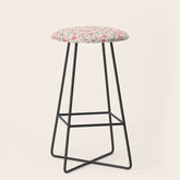 A breath of fresh air - A seamless floral pattern in pinks and reds Stool