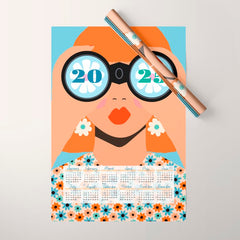 2025 Calendar - Seeking New Horizons Wrapping Paper