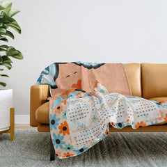 2025 Calendar - Seeking New Horizons Throw Blanket