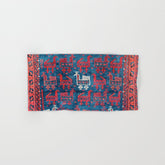 25 Peacocks Baluch Khorasan Persian Bag Face Print Bath Towel