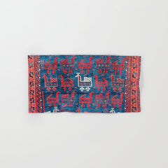 25 Peacocks Baluch Khorasan Persian Bag Face Print Bath Towel