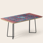 25 Peacocks Baluch Khorasan Persian Bag Face Print Coffee Table