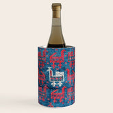 25 Peacocks Baluch Khorasan Persian Bag Face Print Wine Chiller