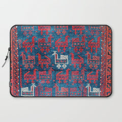 25 Peacocks Baluch Khorasan Persian Bag Face Print Laptop Sleeve