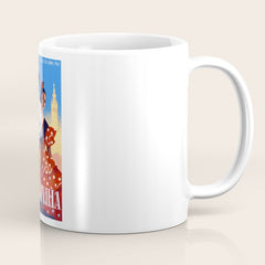 1961 SPAIN Feria De Sevilla Poster Coffee Mug