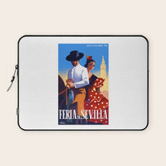 1961 SPAIN Feria De Sevilla Poster Laptop Sleeve