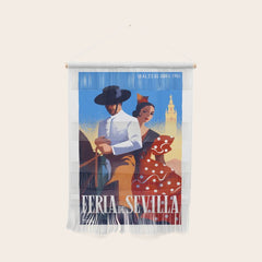 1961 SPAIN Feria De Sevilla Poster Wall Hanging