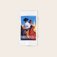 1961 SPAIN Feria De Sevilla Poster Bath Towel
