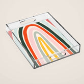 70s Vintage Rainbow Acrylic Tray